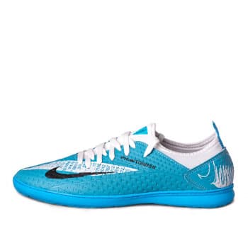 کفش فوتسال نایک فانتوم جورابی سفید آبی