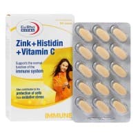 قرص زینک هیستیدین ویتامین ث یوروویتال 60 عددی | آنتی اکسیدان و تقویت سیستم ایمنی