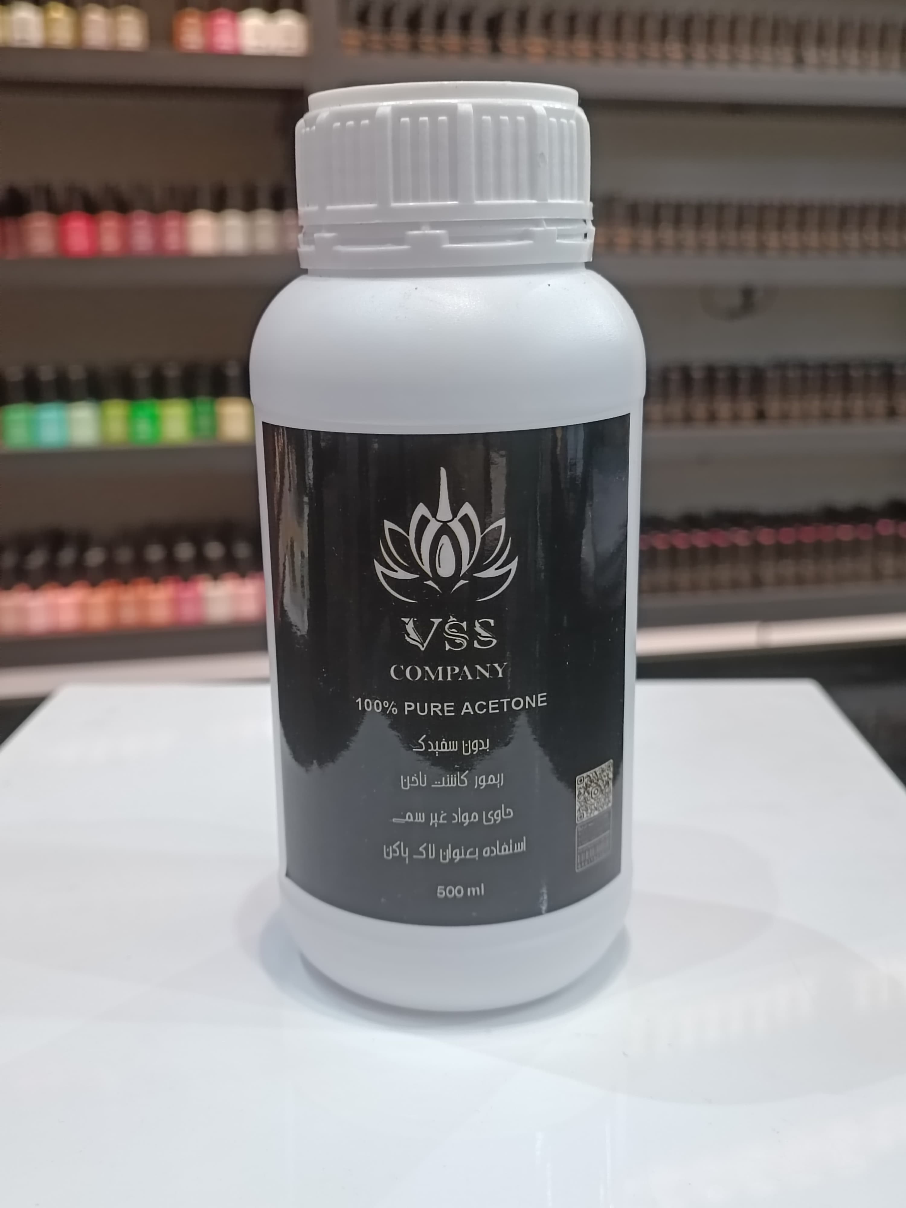 استون صد در صد ناخن 500 میل نیم لیتری وی اس اس VSS