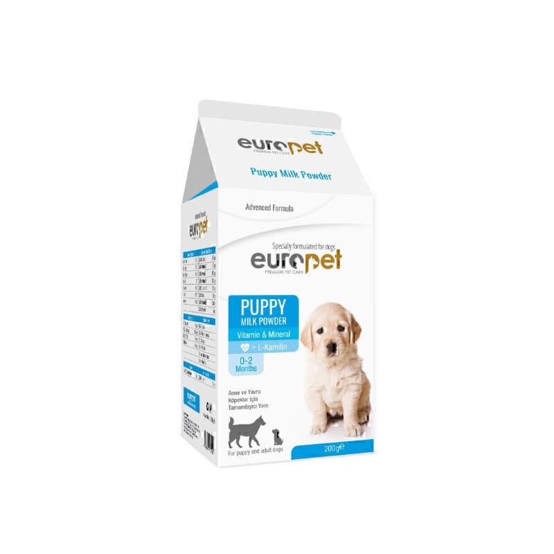 شیر خشک سگ یوروپت Europet puppy milk powder وزن ۲۰۰ گرم