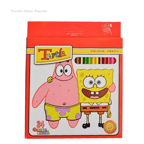 مدادرنگی 24رنگ جعبه مقوایی تورتل(لاکپشت ایرانی)