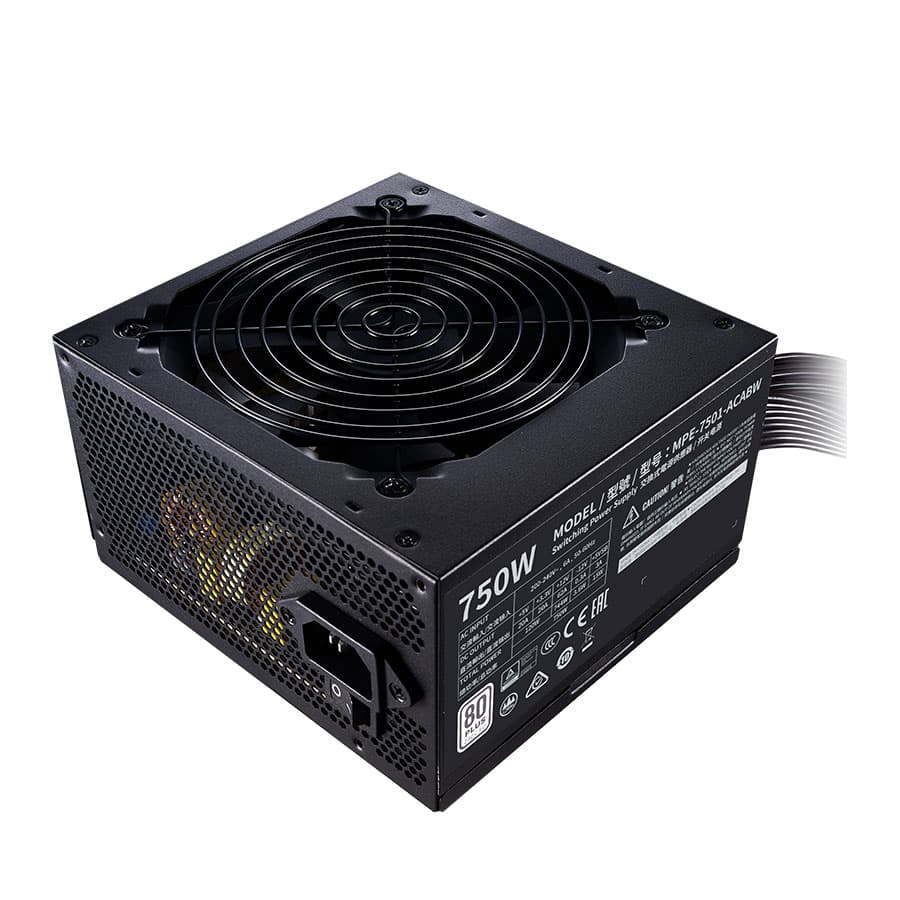 پاور کامپیوتر 750 وات کولرمستر مدل MWE 750 WHITE 230V-V2