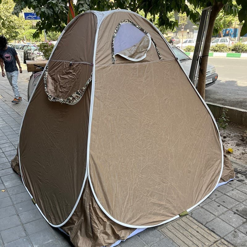 چادر مسافرتی 8 نفره فنری جنس برنو دوخت سفارشی با ارتفاع بلند و رنگبندی کد2