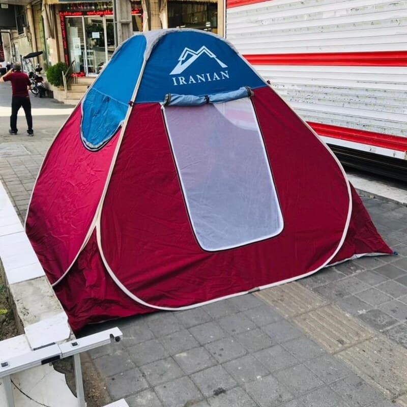 چادر مسافرتی 12 نفره مدل برنو کف ضخیم ارتفاع افرود کمپ جنگل سفر کوه کد 20