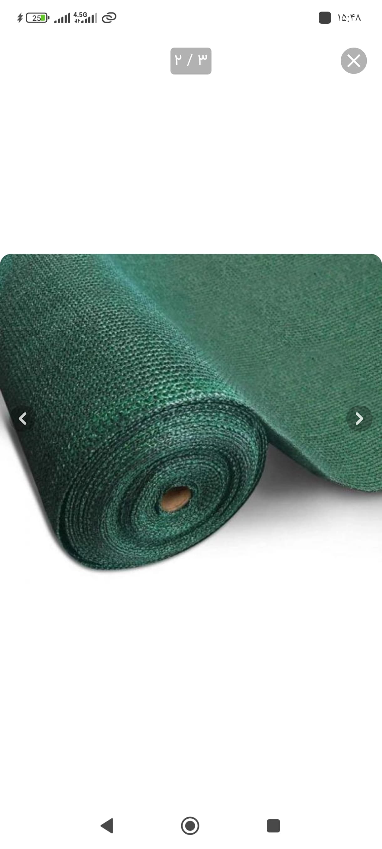 تور شید سایبان درجه ۱ نسوز با دور دوزی و غلاب (عرض۱۰متر)تراکم ۸۰ درصد ضد آفتاب