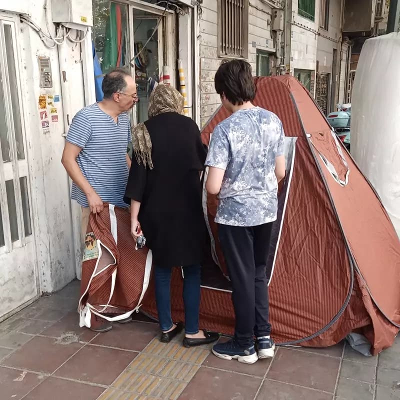 چادر مسافرتی 6 نفره فنری برزنتی