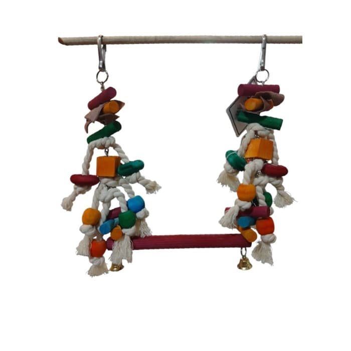 اسباب بازی پرنده یونیک تاب چوبی و مهره و طناب 1134