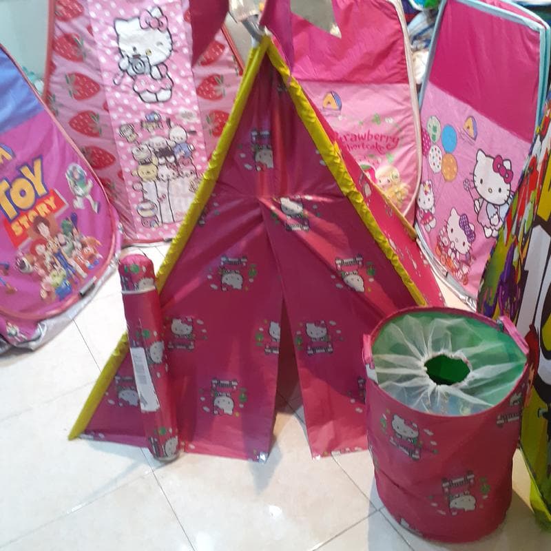 ست چادرسرخپوستی کودک کیتی باسطل اسباب بازی کودک