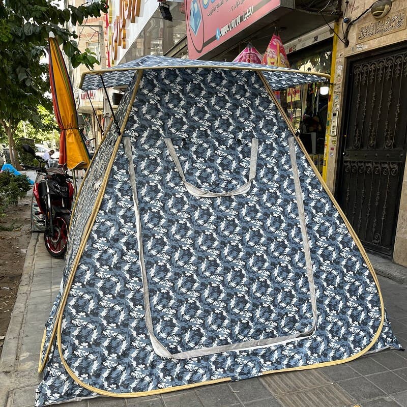 چادر مسافرتی ضد آب 8 نفره مکعبی ریپس (سقف مسطح) جنس برنو برزنتی و دومنظوره106