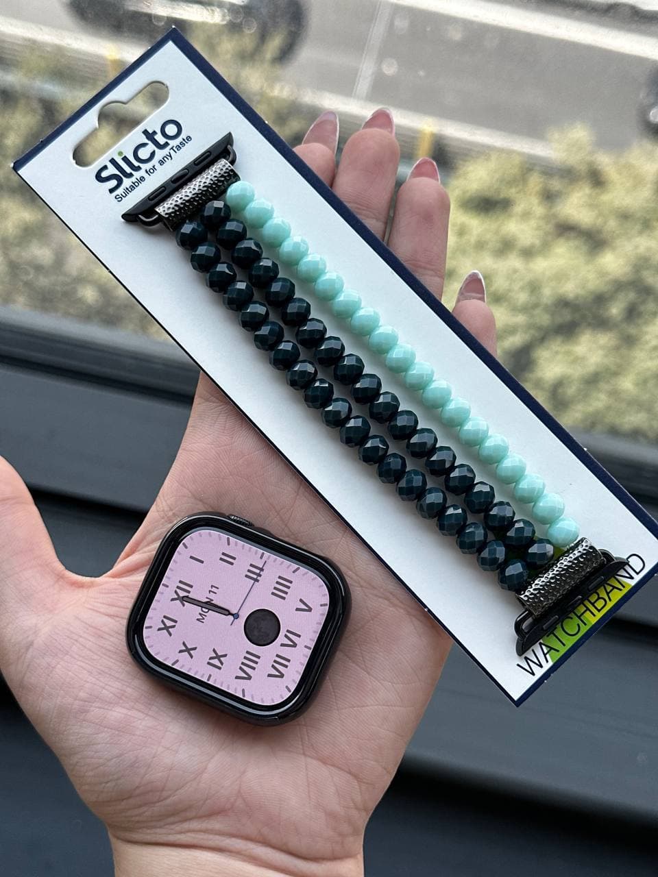 بند سنگ و مروارید سبز