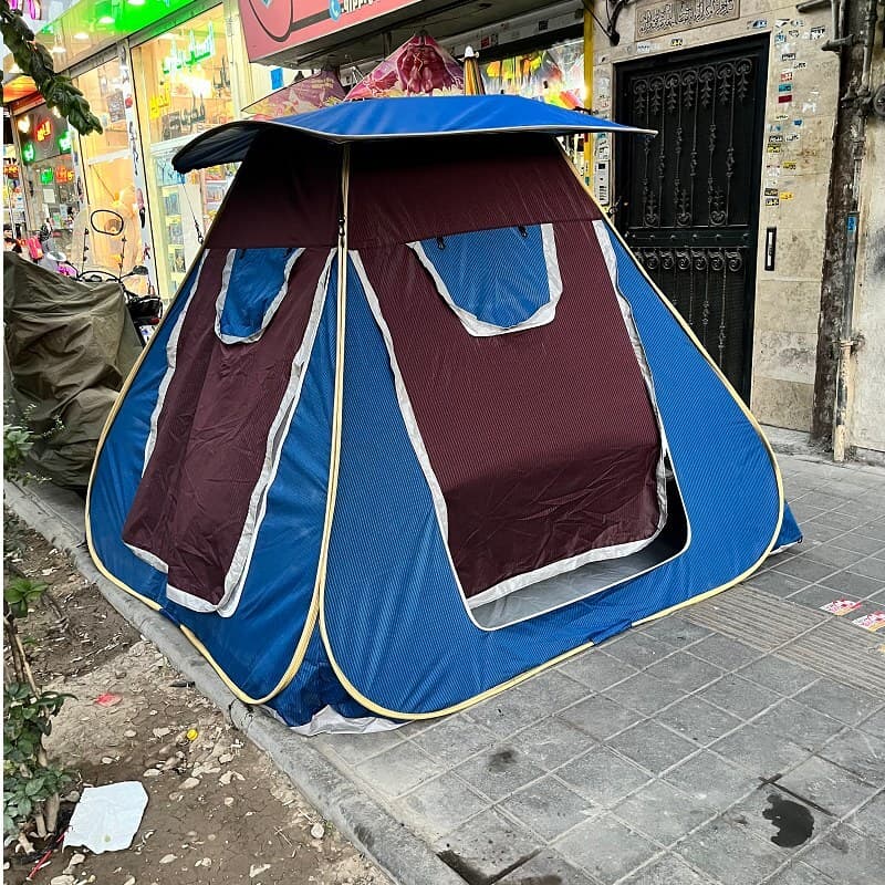 چادر مسافرتی 8نفره فنری جنس برنو با کف ضخیم سفری تاشو با ارتفاع بلند کد6