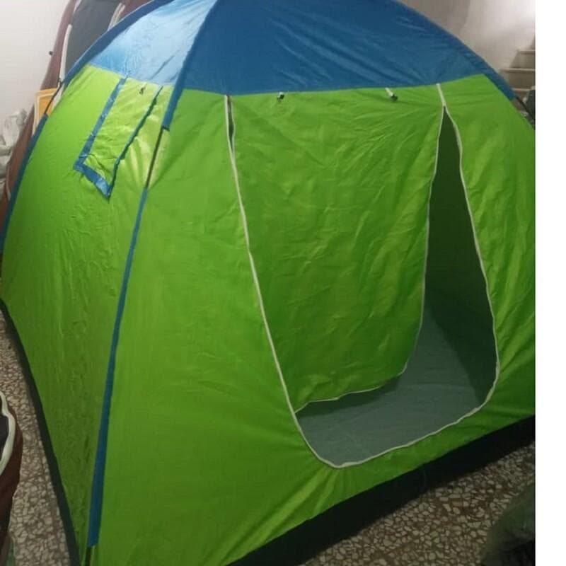 چادر 6 نفره عصایی یا میله ای مخصوص کوهنوردی و یا مسافرت ( کاملا ضد آب و مخصوص 3 تا 4 نفر خواب )