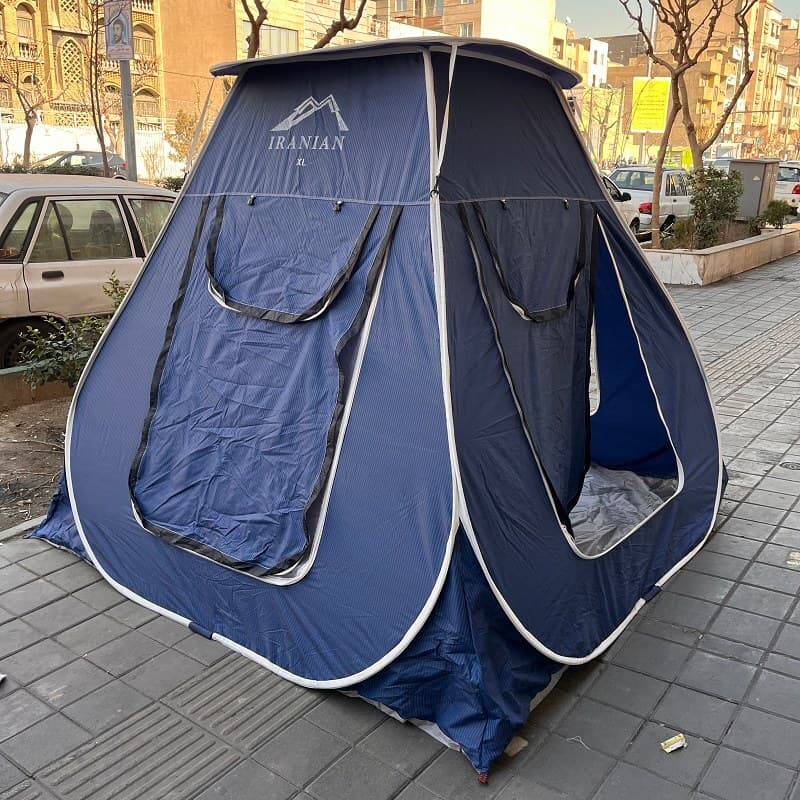 چادر مسافرتی 8 نفره فنری مدل ریپس جنس برنو با سایبان و ارتفاع بلند و فنر آلمانی کد1