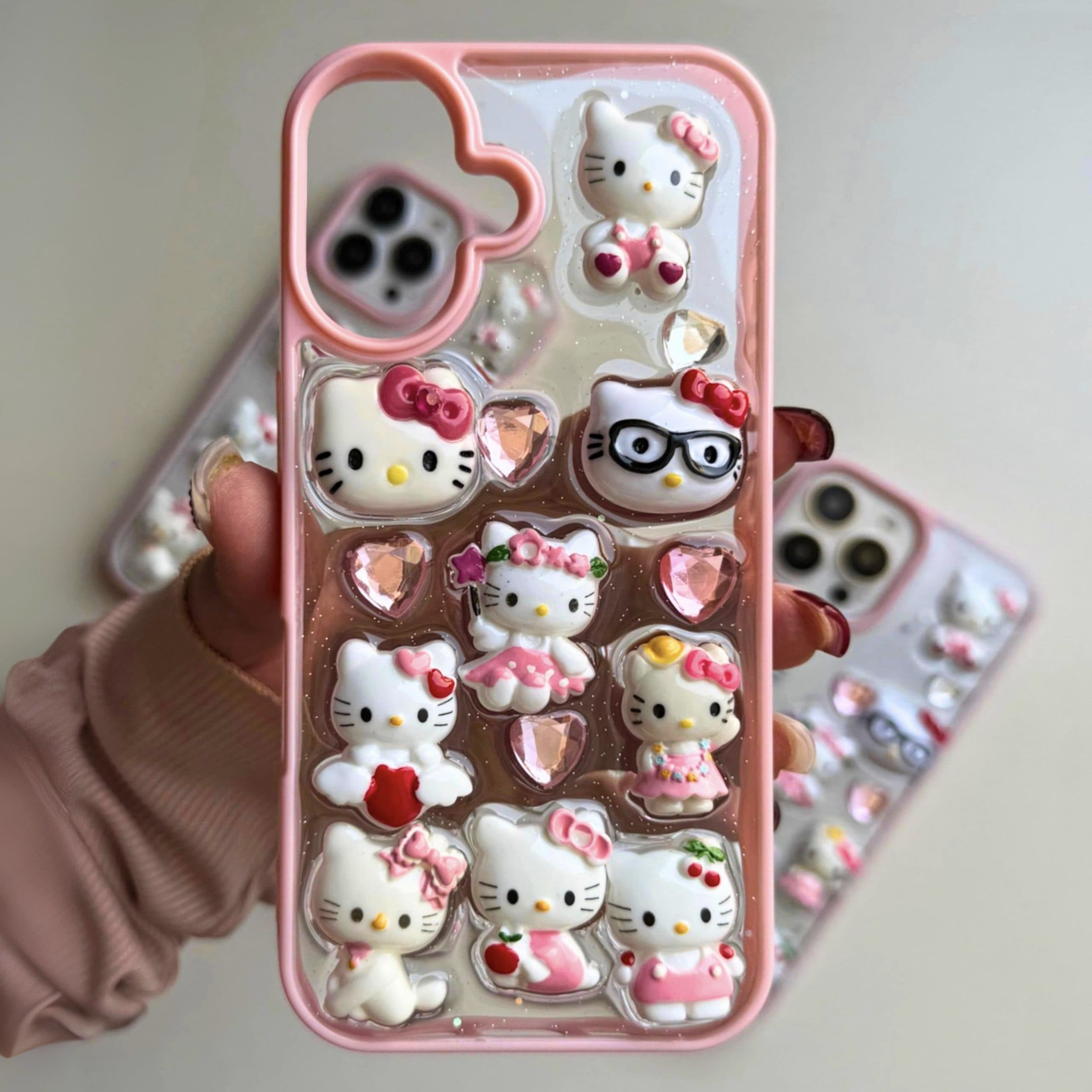 كيتی برجسته مودی شفاف صورتی