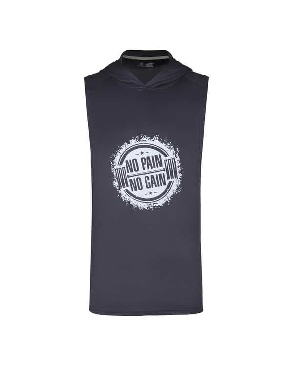 تاپ ورزشی مردانه کلاهدار نوک مدادی پانیل Panil مدل NPGRAY005