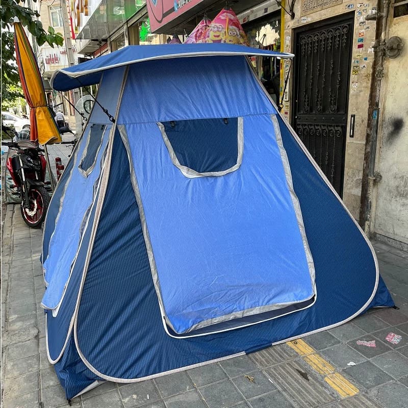 چادر مسافرتی ضد آب 8 نفره مکعبی ریپس (سقف مسطح) جنس برنو برزنتی و دومنظوره کد1