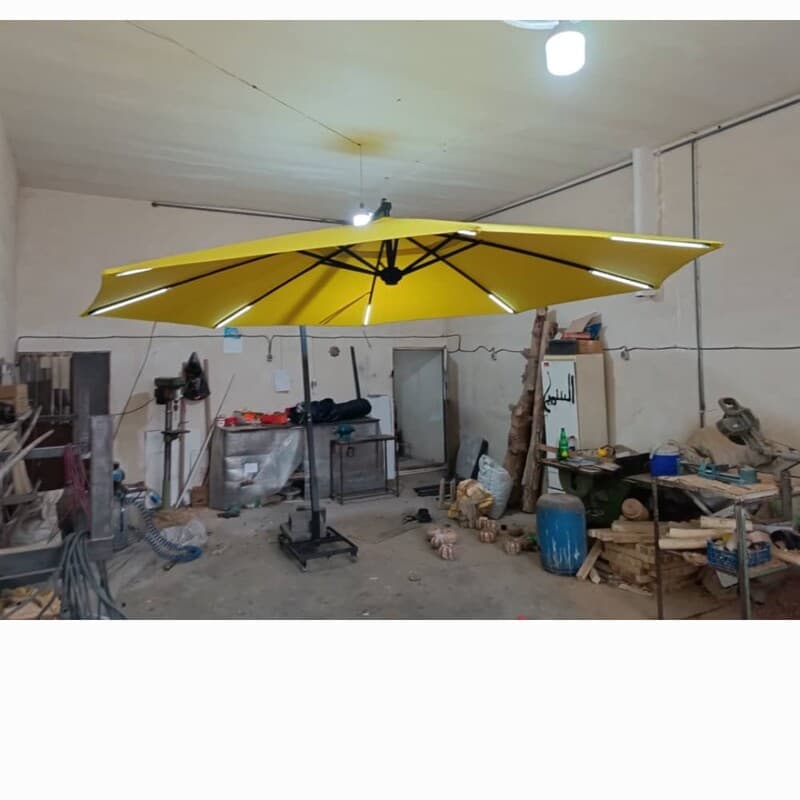 سایبان پایه کنار نانو پایه سرامیکی سنگین چرخدار چراغدار