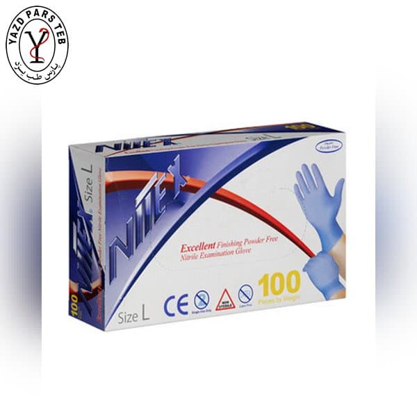 دستکش نیتریل نیتکس 100عددی nitx