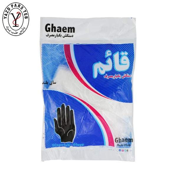 دستکش یکبار مصرف نایلونی قائم