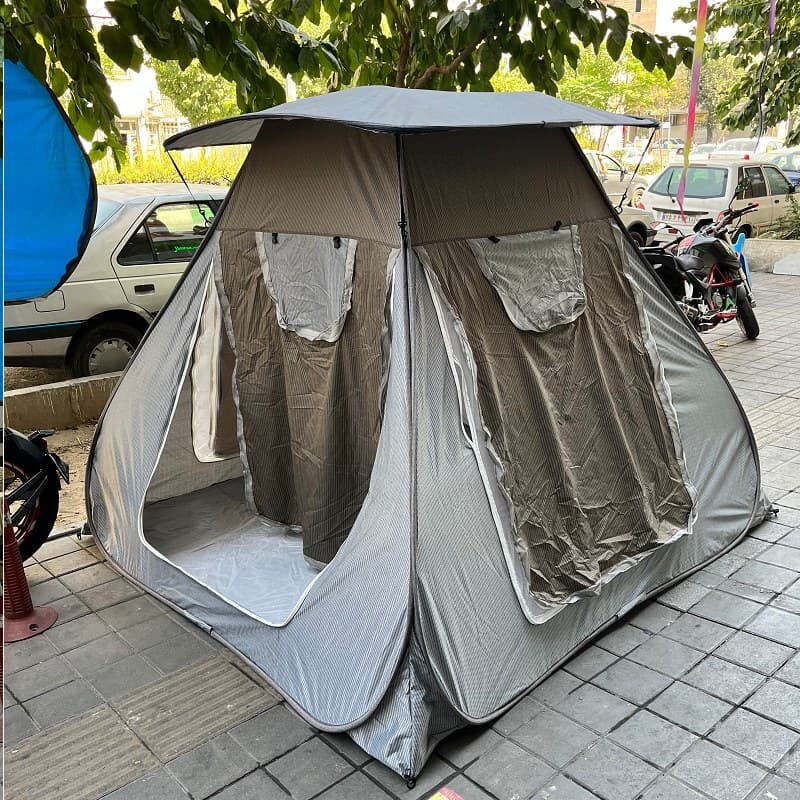 چادر مسافرتی 8نفره فنری جنس برنو مکعبی درجه یک مخصوص خانواده کد3