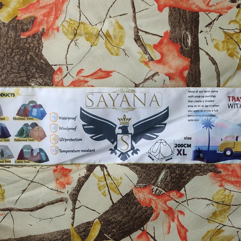 چادر مسافرتی 8 نفر طرح دار صددرصد ضداب جنس ضخیم درجه یک