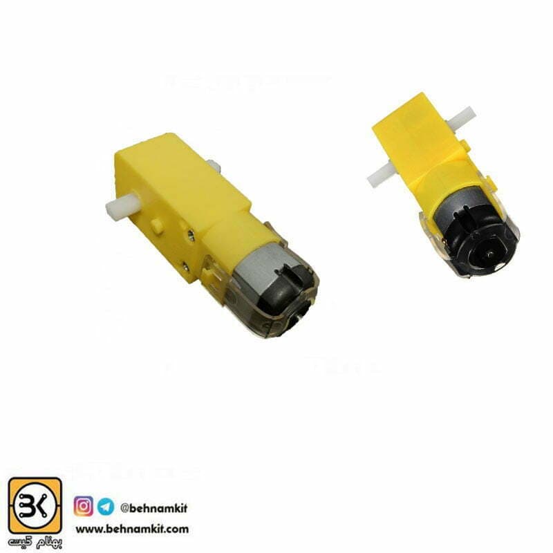 موتور گیربکس زرد 30RPM