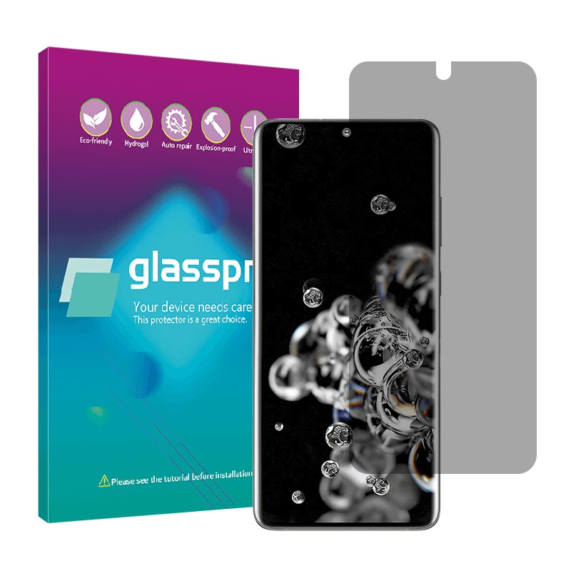 گلس گوشی موبایل سامسونگ Galaxy S20 Ultra حریم شخصی گلس پرو مدل Resistant