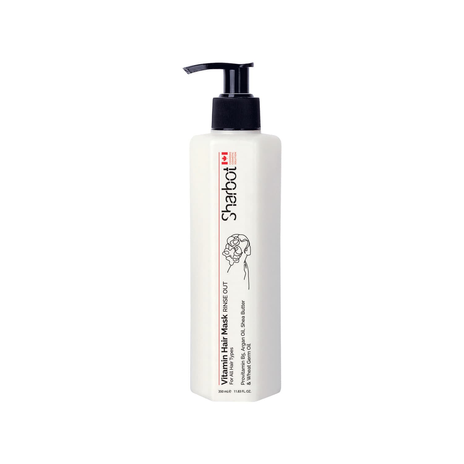 ماسک مو فاقد سولفات ویتامینه شاربوت مناسب موهای وز، خشک و آسیب دیده حجم 350 میلی لیتر