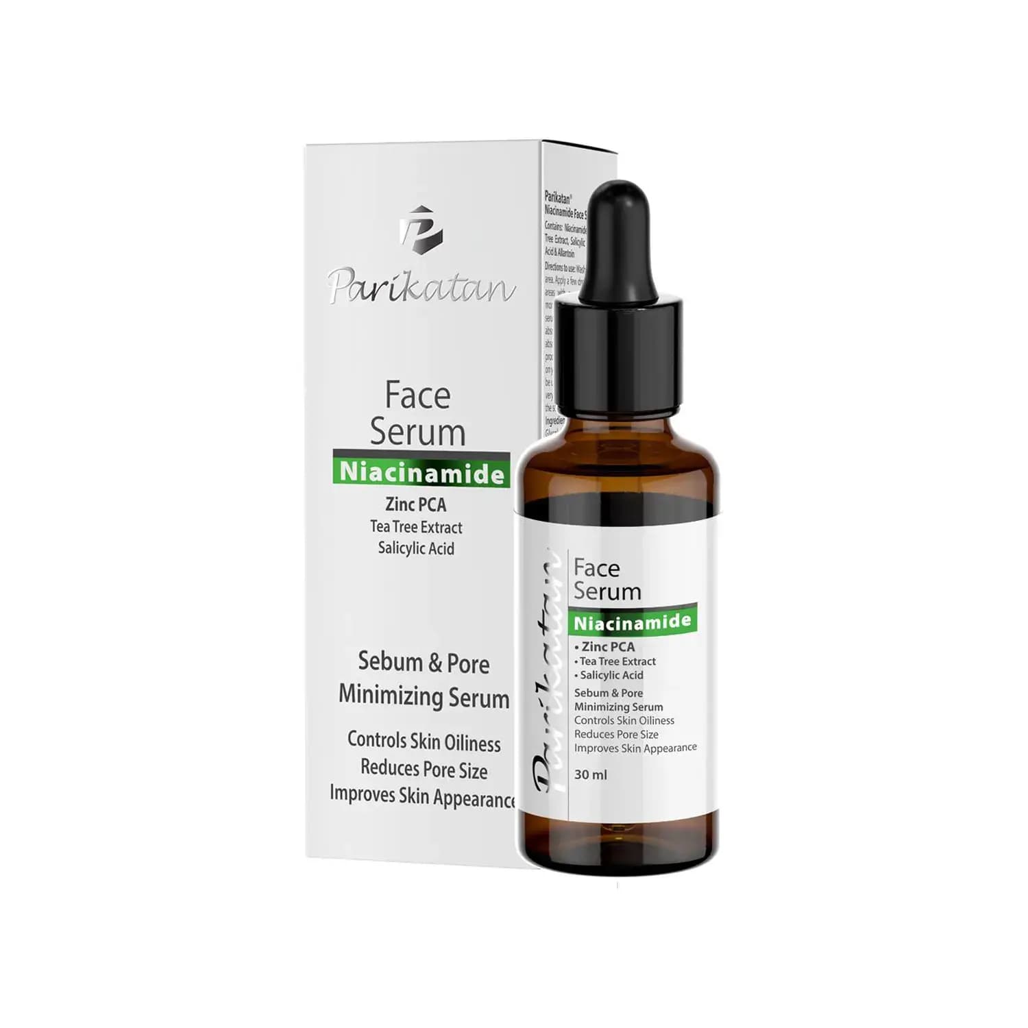 سرم کنترل کننده منافذ و چربی پوست صورت پریکاتن حجم 30 میلی لیتر