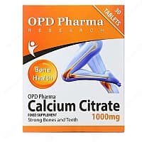 قرص کلسیم سیترات 1000 میلی گرم او پی دی فارما | کمک به سلامت استخوان ها