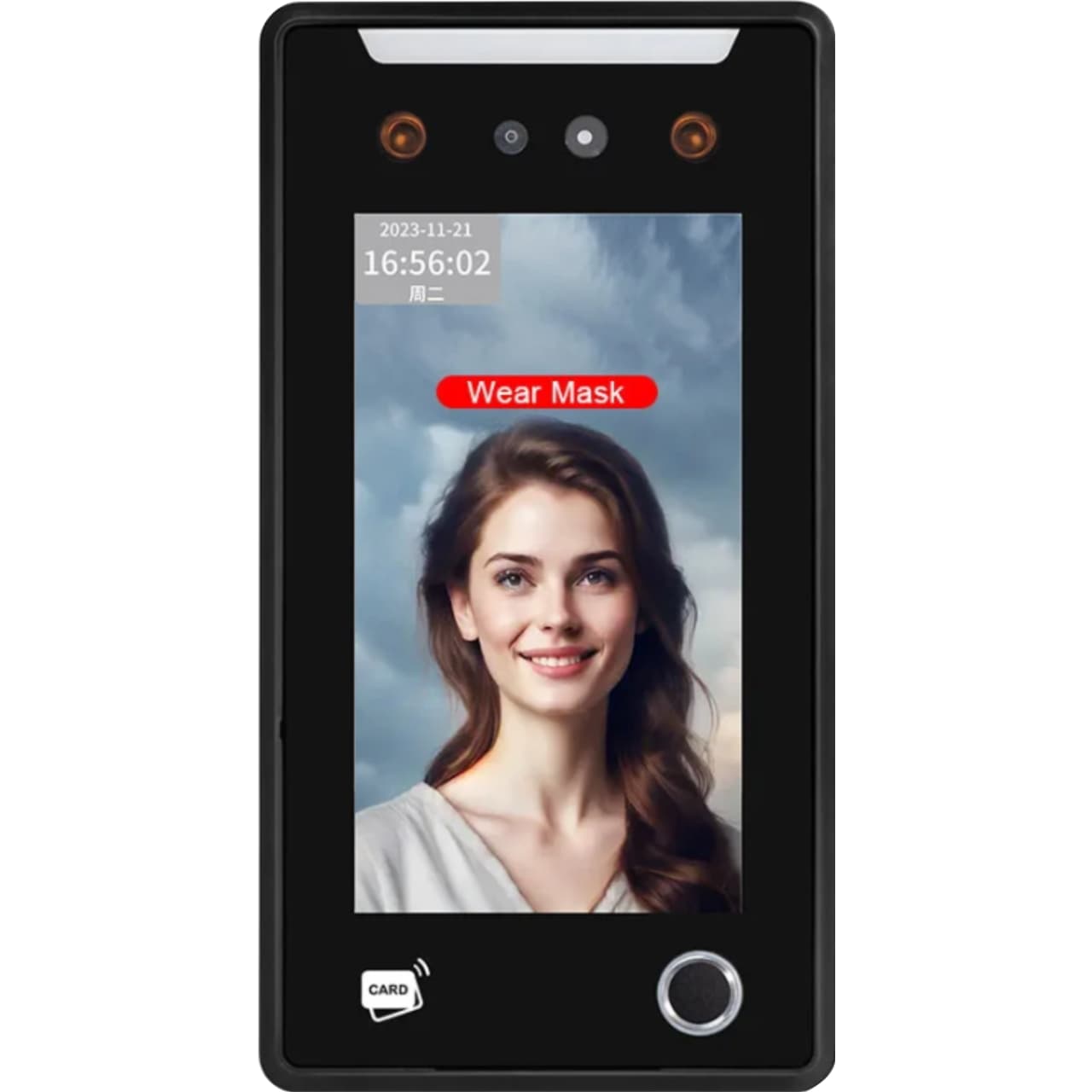 دستگاه حضور و غیاب افق فرا ویژن مدل AI-27F تشخیص چهره و اثر انگشت با هوش مصنوعی