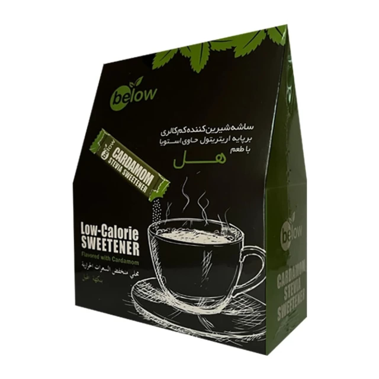 ساشه شیرین کننده کم کالری بر پایه اریتریتول با طعم هل بیلو 50 عددی