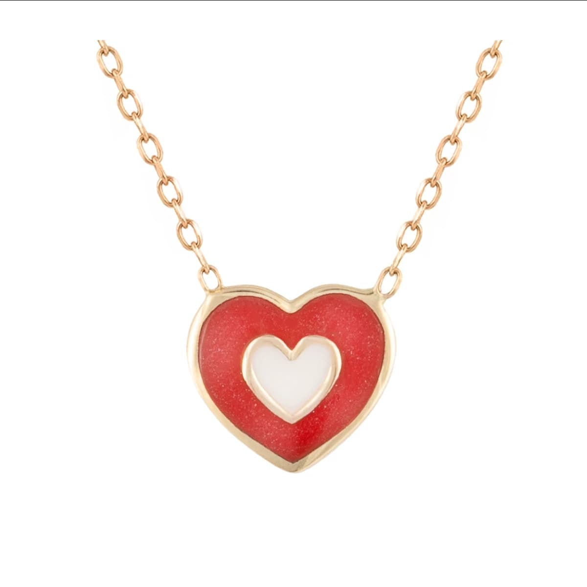 گردنبند طلا زنانه بان گالری مدل قلب مگنوم