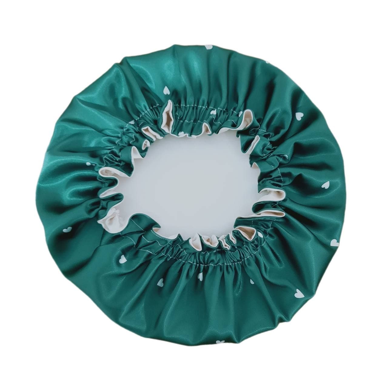 کلاه خواب ساتن ابریشم طرح قلب