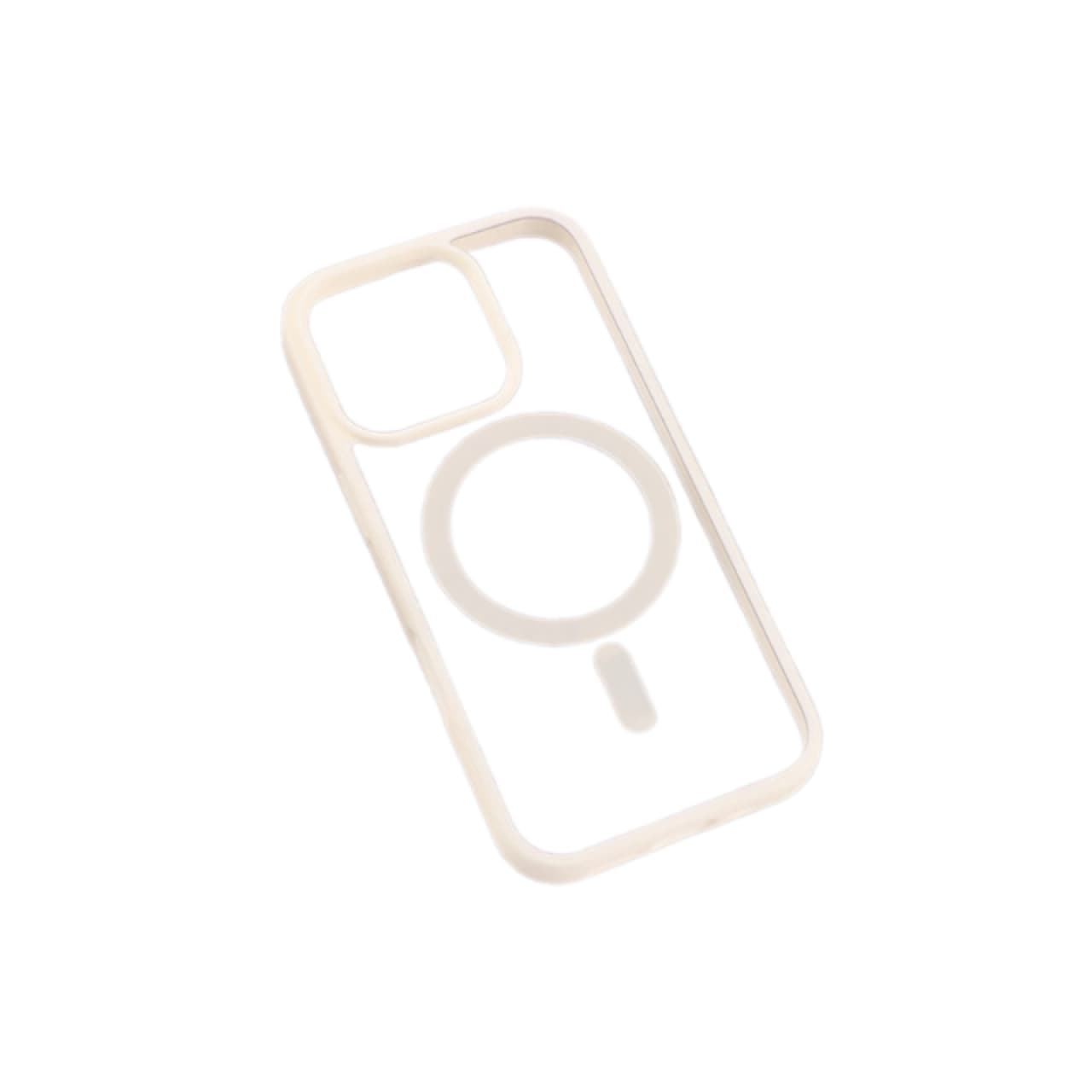 کاور PC شفاف دور رنگی مگ سیف مناسب برای گوشی موبایل آیفون iPhone 16 Pro