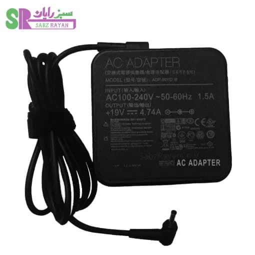 آداپتور لپ تاپ ایسوس 19 ولت 4.74 آمپر ASUS ADP-90YD B pin : (4.0*1.35mm)