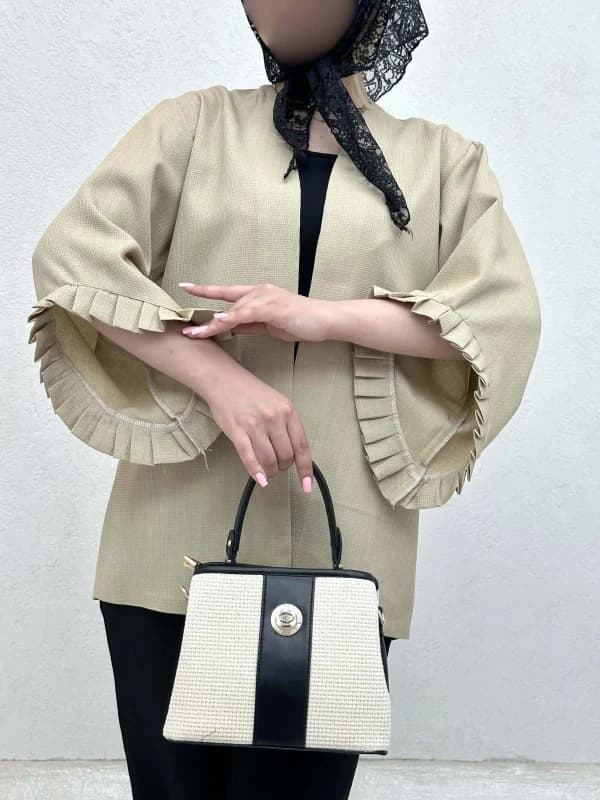 کت آستین پلیسه