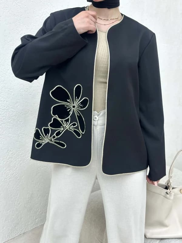 کت مخمل دوزی شکوفه