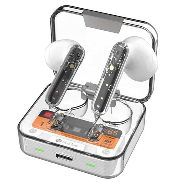 هندزفری بلوتوثی 5.3 طرح شفاف پرووان مدل PHB3214