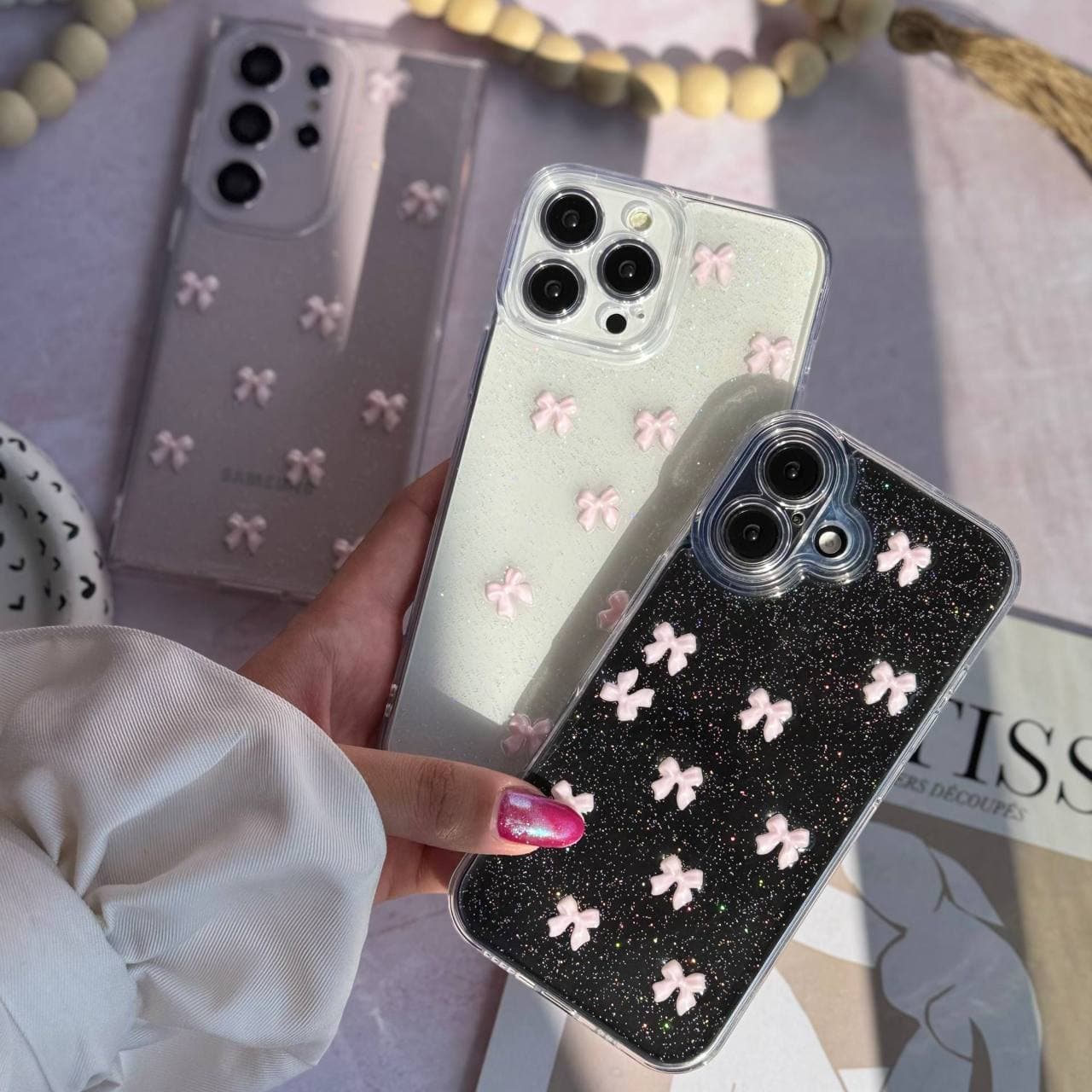 قاب پاپیون اکلیلی صورتی