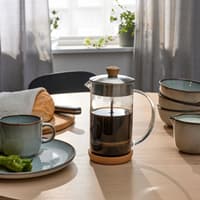 فرنچ پرس شیشهای ایکیا 365+ بامبو ۱ لیتر