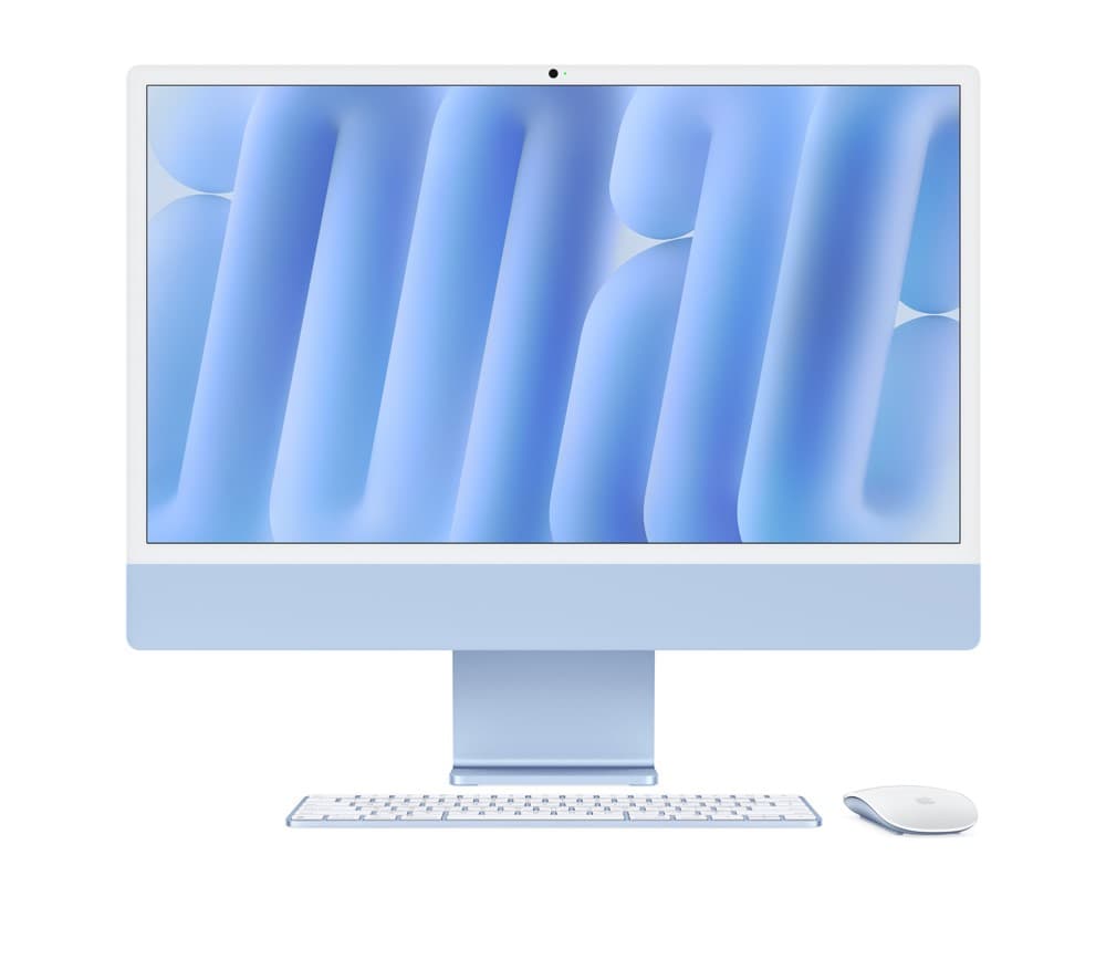 آل این وان 24 اینچی اپل مدل iMac MWV33 2024 M4 10 Core 16GB 512SSD 10 Core GPU 24 inch Retian 4.5K Blue All ln One