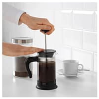 فرنچ پرس شیشهای ایکیا UPPHETTA مشکی 400 میلی