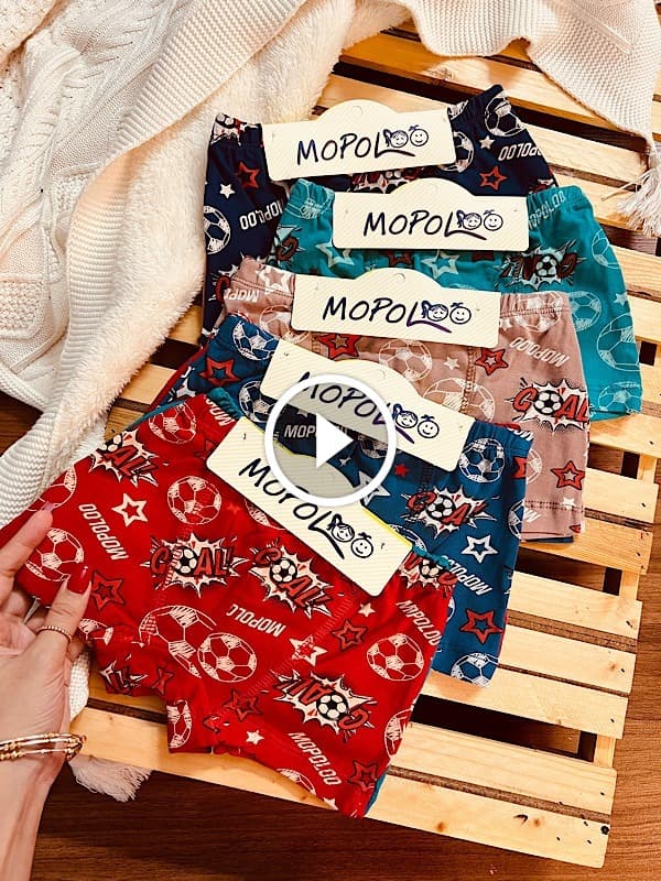 شورت نخ پنبه پسرانه (دوتایی)