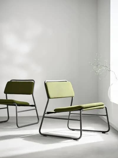 صندلی راحتی ایکیا LINNEBACK سبز زیتونی