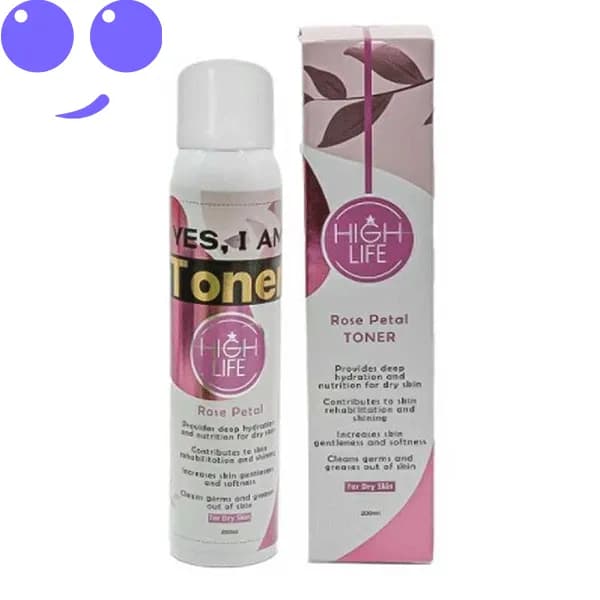 خرید تونر پوست خشک گلبرگ گل رز هایلایف – HIGH LIFE قیمت ارزان