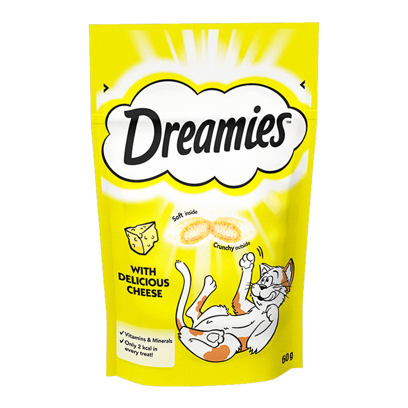 تشویقی گربه دریمیز مدل پنیر وزن 60 گرم