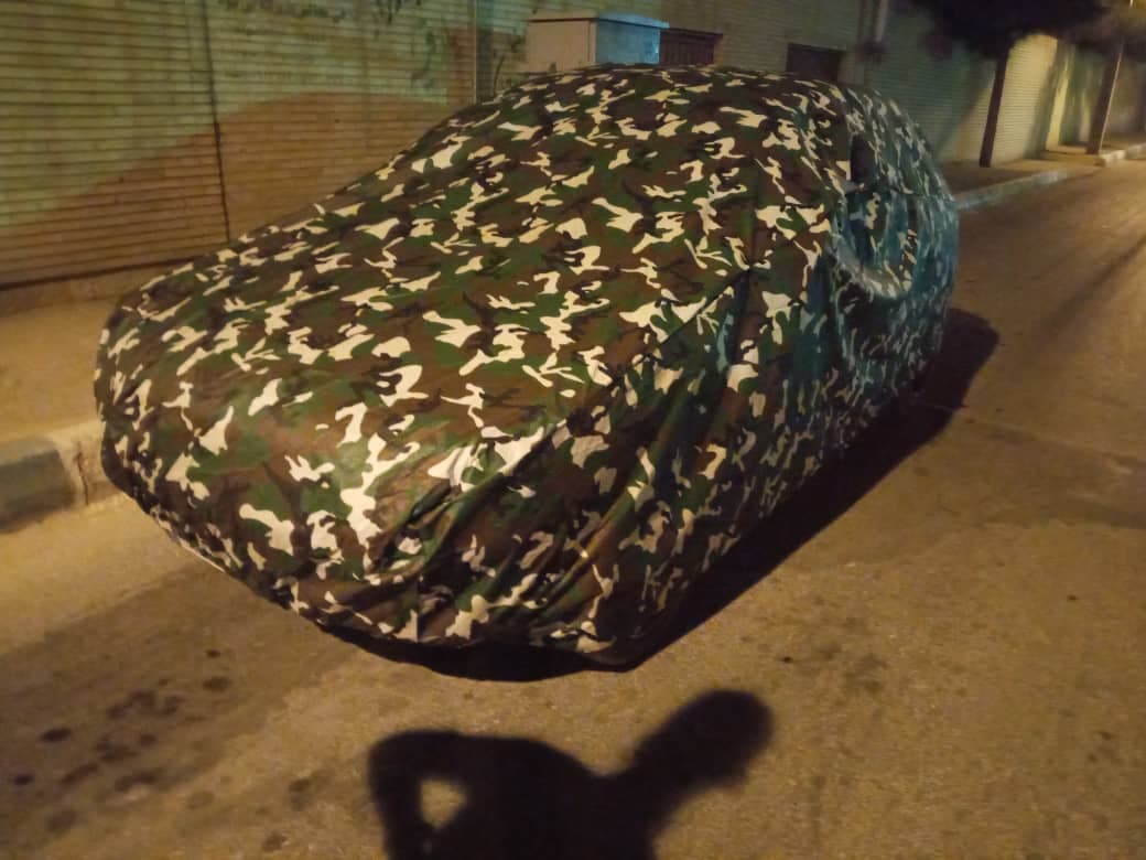 چادر ماشین چریکی ( ارتشی یا پلنگی ) جنس تفلون مخصوص کوییک اس ( Quik S ) (چهار فصل ، ضد آب و مقاوم به آفتاب)(ارسال رایگان)