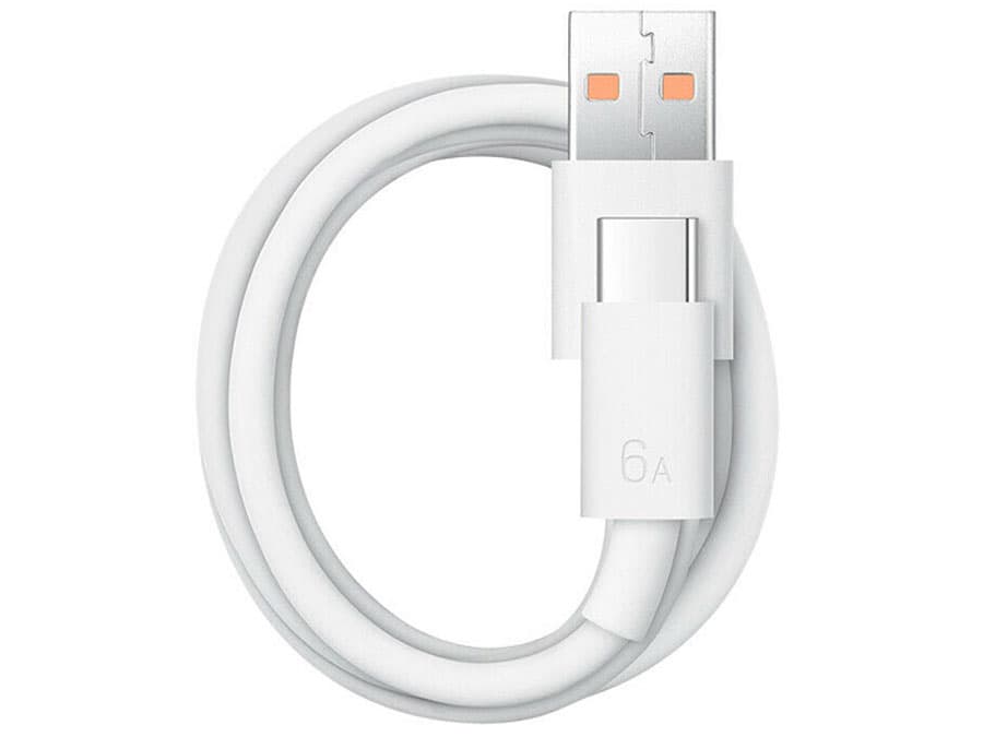 کابل سوپر فست شارژ یو اس بی به تایپ سی 66 وات هوآوی HUAWEI 6A Data Cable 1M USB-A to USB-C