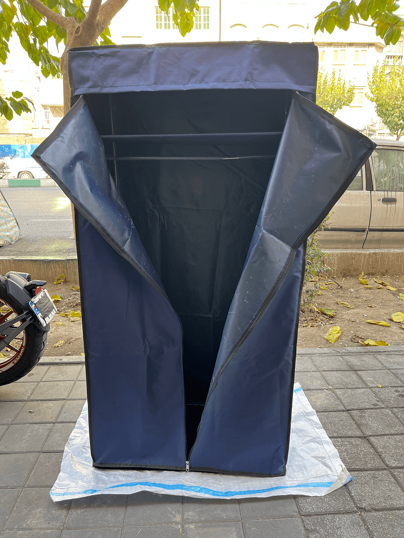 کمد برزنتی مدل جالباسی برزنتی با اسکلت فلزی مناسب شال و روسری و تیشرت و شلوار و دامن و بلوز کد6